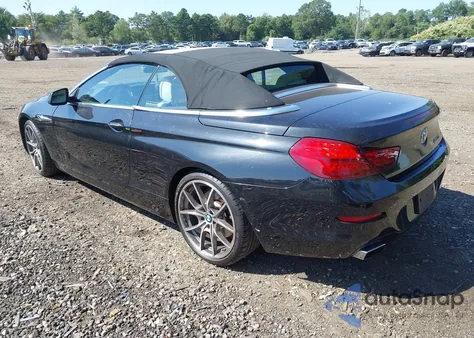2012 BMW 650I из США, поврежденный, VIN WBALZ3C59CDL72152